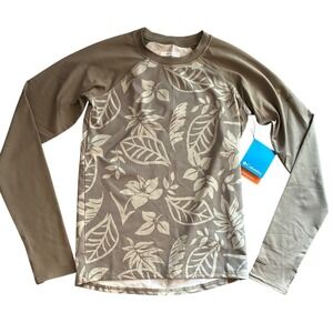 Columbia Youth Sandy Shores LS Sunguard Olive Leaf Youth Large